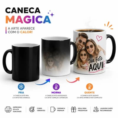 Caneca Mágica Porcelana
